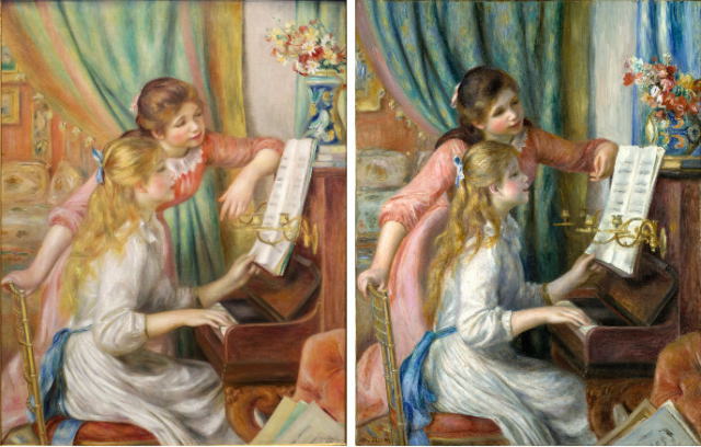 オーギュスト・ルノワール　ピアノを弾く少女たち